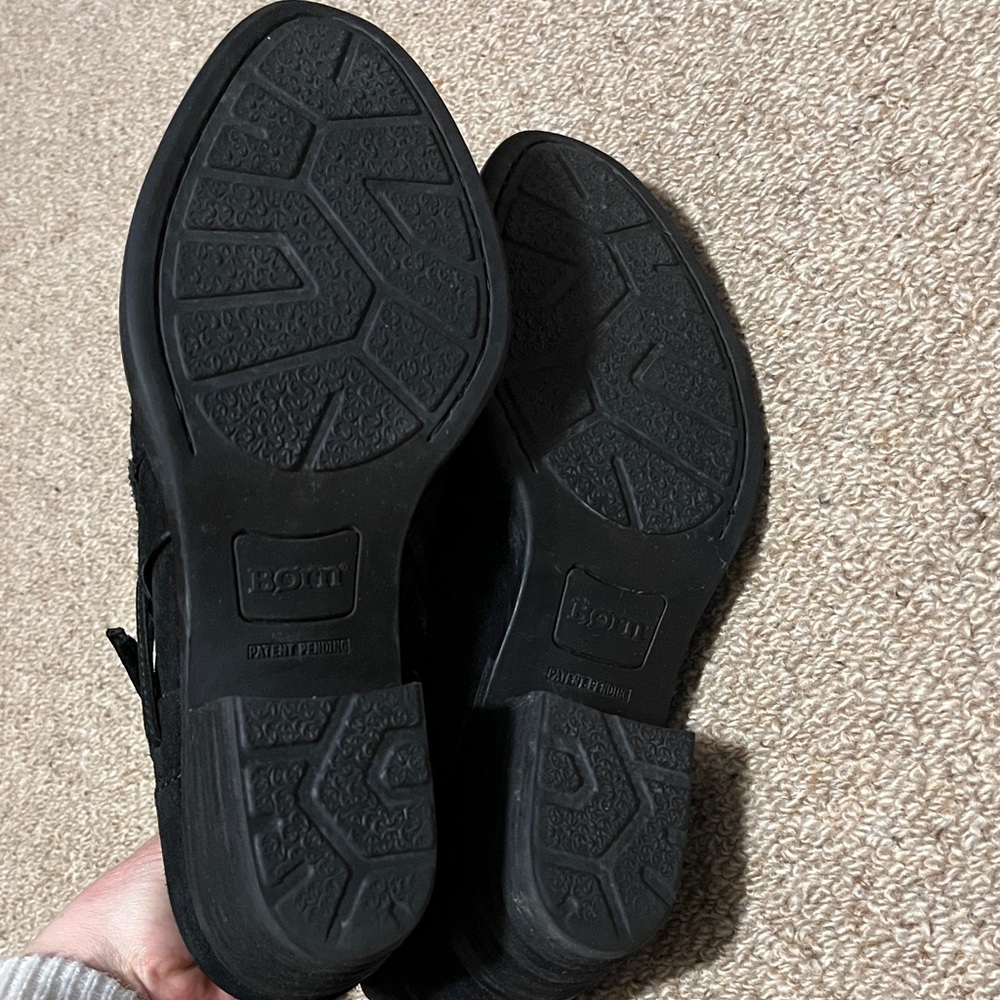 Women’s Born Black Suede Ankle Boots 7.5M - Picture 7 of 7